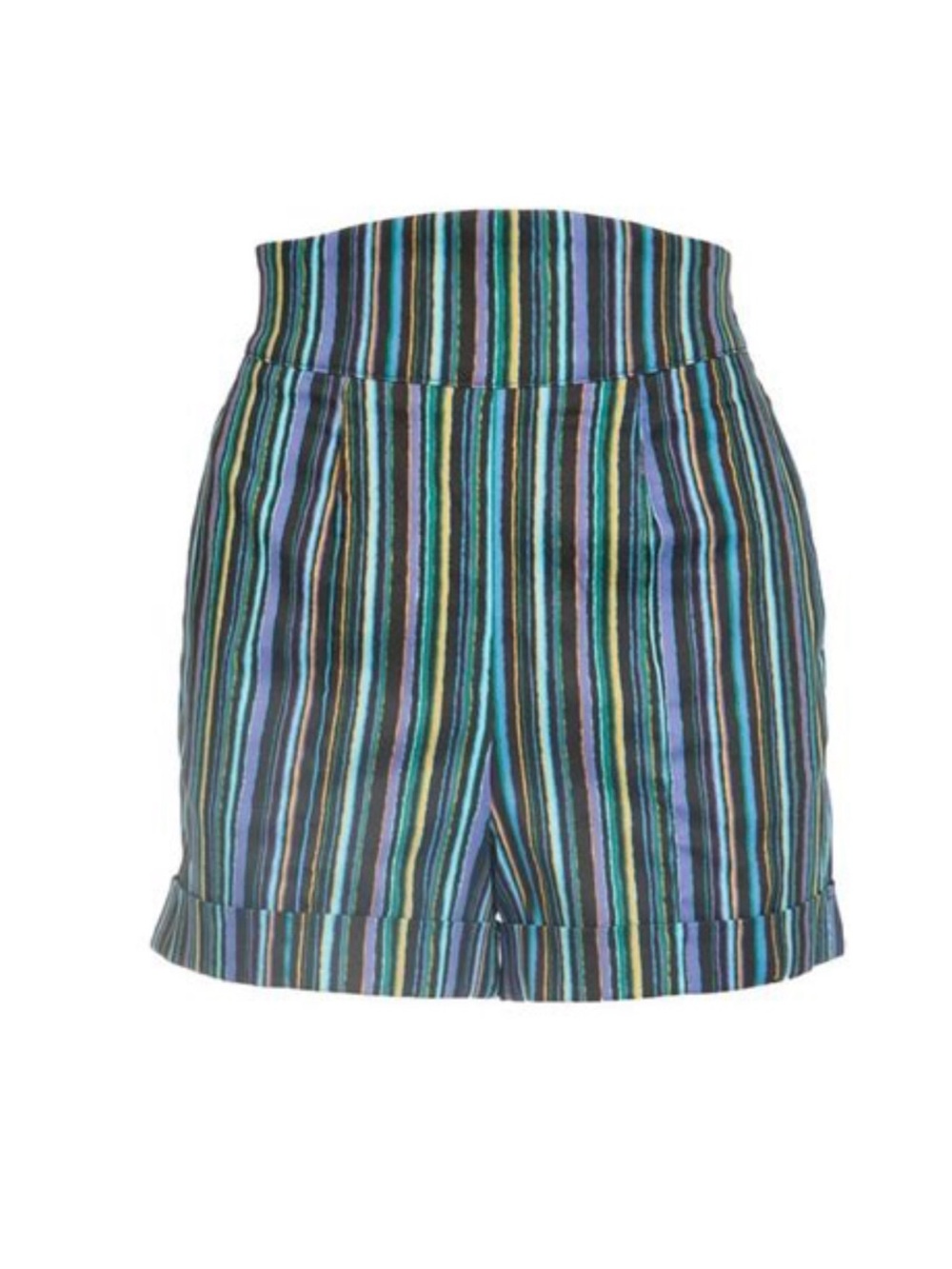 Pinup Couture Laura Byrnes Vintage style High-Waist Striped Shorts